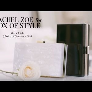 Racheal Zoe box of style clutch pearl